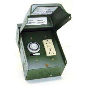 GE Outdoor 24 Hour 15 Amp GFCI Power Outlet Timer T4010GRP at The Home 