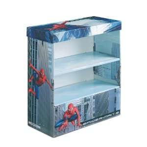 CorteToys 305 Spiderman Spielzeug Regal aus Massivkarton mit 3 