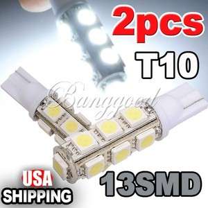 T10 194 168 5050 13 SMD LED White Car light Bulb lamp  