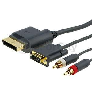 VGA Video Cable Cord w/Digital Optical Audio Port for Microsoft Xbox 