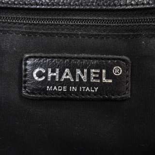 CHANEL Caviar Grand Shopping Tote GST Bag SHW Black  