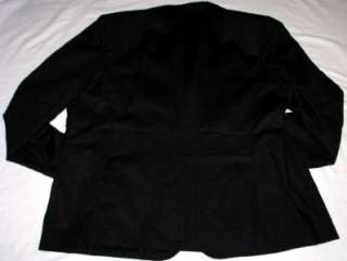   16W RALPH LAUREN Blazer Jacket CROWN CREST Black Tailored 1X  