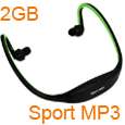 2GB Sport Headphone  Music Player TF Card Slot Blue fashion new 