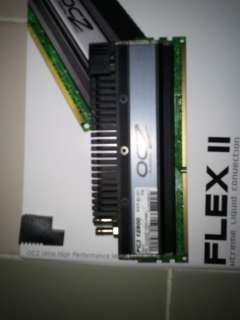 OCZ FLEX II WATER / AIR COOLED PC3 1600MHZ DDR3 2 X 2GB 4GIG  