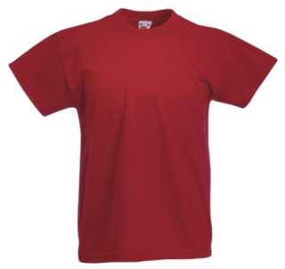 Kinder T Shirt FRUIT OF THE LOOM 104 116 128 140 152  