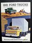 Ford 1961 F500 700 C 550 700 Conventional & Tilt Cab Truck Brochure