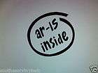 ar 15 inside decal sticker available in 23 colors free