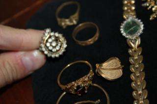 Estate Vintage 1950 Jewelry Lot,Marked 14K, 10k GP, Watch, Bracelet 