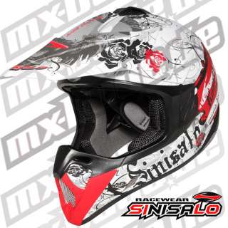 Sinisalo Kinder Motocross Helm Enduro Cross Quad MX  