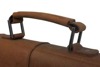 Vintage Mens Genuine Cowhide Leather Shoulder School Bag Satchel iPad 