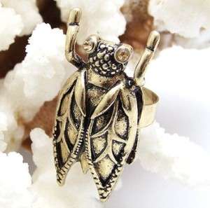 Fashion Ancient Cicada Retro Style Adjustable Ring HOT  