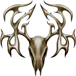 Deer Buck Tribal skull hunting cornhole decal set AWESOME  