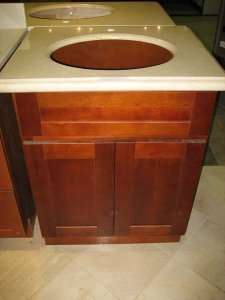 24 Elegant Cherry Bathroom Vanity Cabinet  
