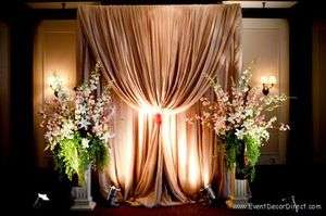   Wedding Backdrop Kit w/Pipe, Drape and Valence 1 PANEL 7 12ft TALL