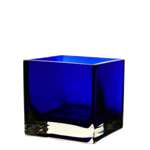   24pcs per case wholesale glass vases cube vases square vase cobalt