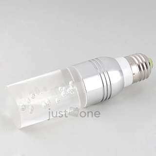 E27 RGB LED CYLINDER CRYSTAL BULB LIGHT LAMP + 24 KEY REMOTE CONTROL 