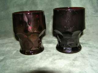 Vintage Anchor Hocking Royal Ruby Red Glass Tumblers  