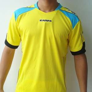 KAPPA Athletic Mens Football Soccer Shirt Yellow M L XL  