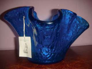 Murero blue hand made Italian Glass  