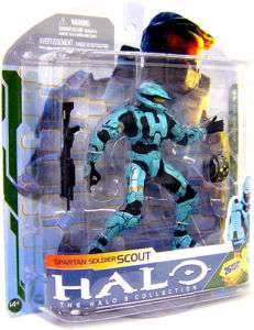 Halo 3 McFarlane Series 5 Figure Cyan Spartan Scout  