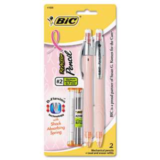 Bic Pink Ribbon ReAction 0.7mm Mechanical Pencil Set 070330418363 