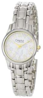 New Caravelle By Bulova 45L124 Floral Motif Dial Womens Watch in 