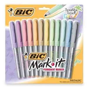  BIC Mark it Paradise Pastels Series Permanent Marker 