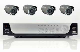 500GB H.264 CCTV SYSTEM RECORDER KIT HOME SECURITY BULL  