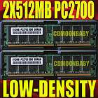 KVR333X64C25 1G 1GB DDR PC2700 DIMM 16CHIP 184PIN LOW DENSITY CHIPS