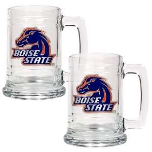 Boise State Broncos 2pc 15oz Glass Tankard Set  Sports 
