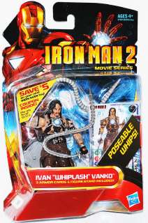 IRON MAN 2 WHIPLASH Ivan Vanko 3 3/4 Inch Movie Series New on Card 