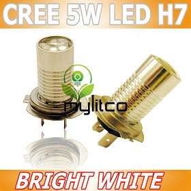 2x H7 499 Car Front Headlight Foglight CREE LED Bulb HID Xenon White 