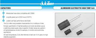 Dubilier DJ3 Capacitor 470uF 25V 105C Lot of 10  