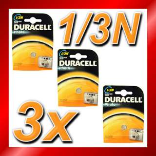 DURACELL 1/3N 3V LITHIUM BATTERIES 1/3 N DL CR1/3N  