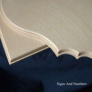 The picture below shows the Ovolo edge that these 6mm plaques have