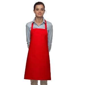 DayStar 211 Bib Apron w/Pencil   Red   Embroidery Available  