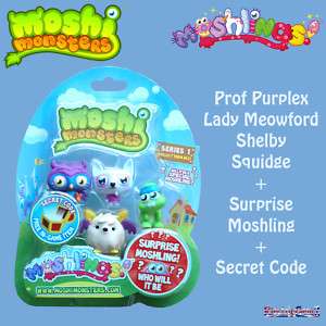 Moshi Monsters Moshlings 5 Figure Pack 17 inc Squidge  