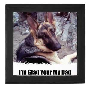  GLAD YOUR MY DAD Dog Keepsake Box by  Baby