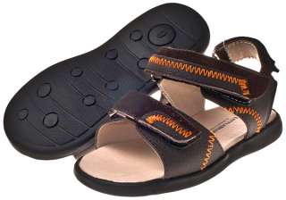  gorgeous real leather sandals from little blue lamb are dark brown 