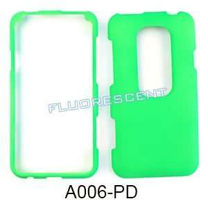  SHINNY HARD COVER CASE FOR HTC EVO 3D FLUORESCENT LIME 