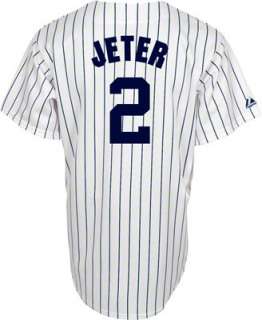 Derek Jeter Youth New York Yankees Home Pinstripe Replica Jersey 