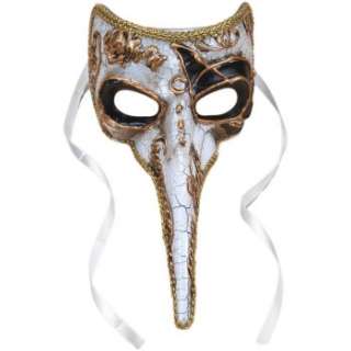 White Venetian Masquerade Mask - Mardi Gras Masks (STC12905)