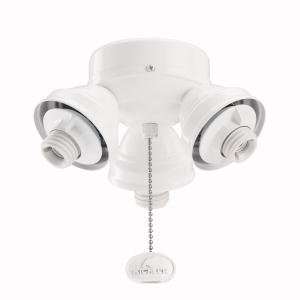   Lighting Accessory Collection White Finish 4 Light Turtle Fitter