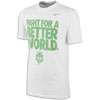 Nike MP Better World S/S T Shirt   Mens   White / Light Green