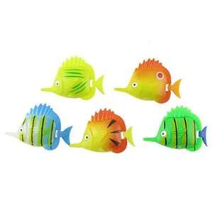  Como Tank Aquarium Colorful Plastic Tropical Fish 