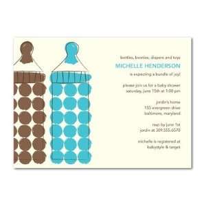  Baby Shower Invitations   Bottle Dots Paradise By Dwell 