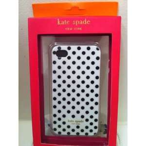  Kate Spade Small Black Polka Dot White Iphone 4 Case TOP 