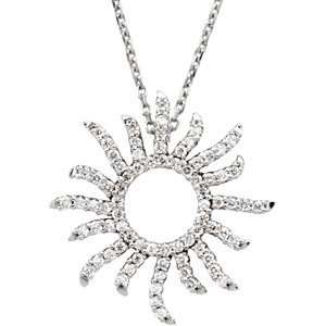   White Gold Diamond Sun Sunburst Necklace Diamond Designs Jewelry