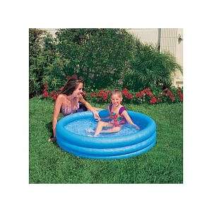 Inflatable Crystal Blue Swimming Pool (45in X 10in)  Toys & Games 