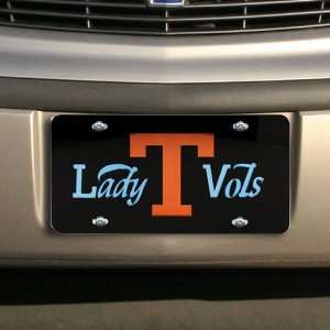  Tennessee Lady Vols Black Acrylic Logo Mirrored License 